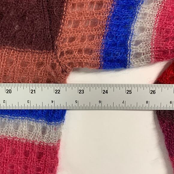 Rag & Bone M Nassau Mohair Silk Blend Cardigan Striped V Neck Multicolor - Picture 9 of 11